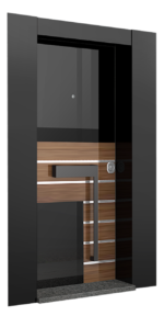 LX (Temperli Siyah Cam I Ceviz, Krom)