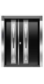 Double Serisi HILL (D Temperli Siyah Cam I Siyah Kol, Alüminyum)