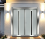 ODO-D (Işıklı Temperli Beyaz cam I Siyah Kol, Alüminyum)