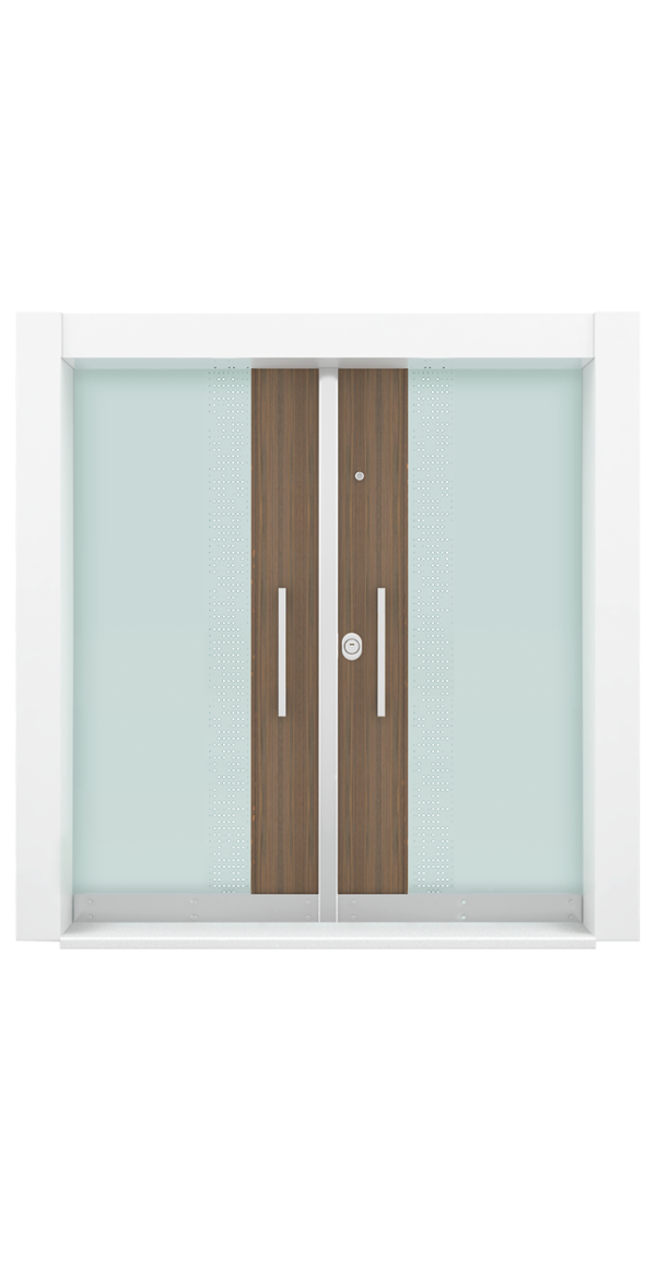 VAV-D (Işıklı Temperli Beyaz Cam | Ceviz, Beyaz)