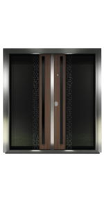 VAV-D (Işıklı Temperli Siyah Cam | Ceviz Eskitme, Siyah Kol)