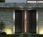 VAV-D (Işıklı Temperli Siyah Cam | Ceviz Eskitme, Siyah Kol)