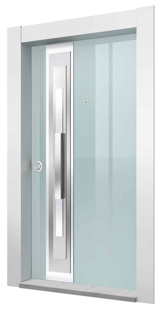 HILL (Temperli beyaz cam l Alüminyum)